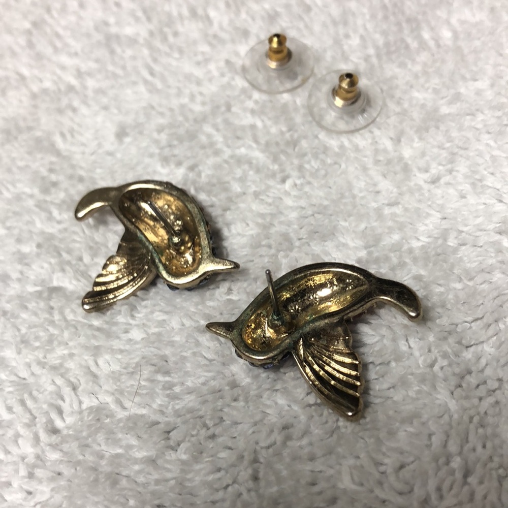 Betsy Johnson Hummingbird Earrings - Picture 3 of 5